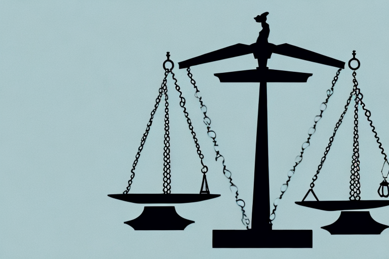 A balanced scale symbolizing law and justice