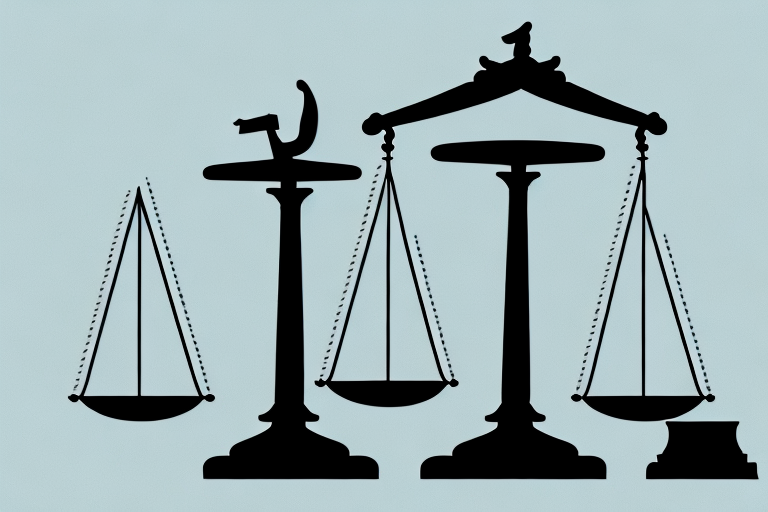 A balanced scale representing justice