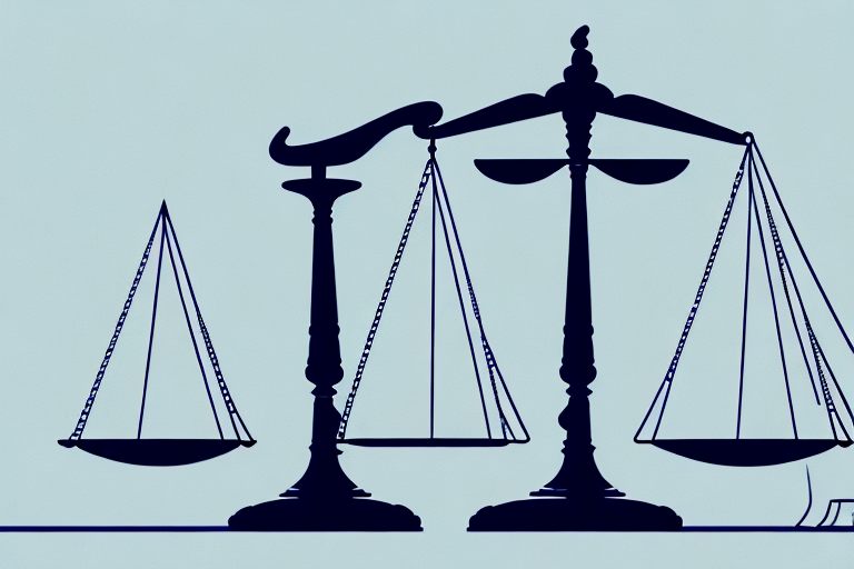 A balanced scale of justice with a feminine touch