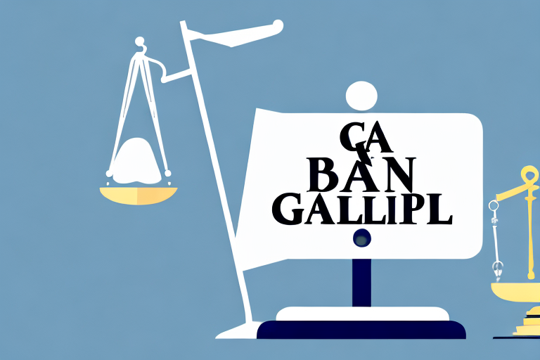 A balanced scale with a cpa license on one plate and a gavel on the other