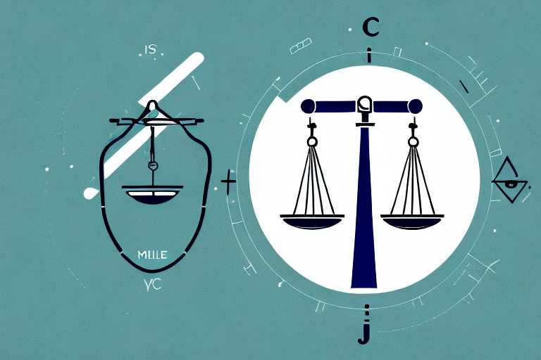 A balance scale where on one side there's a symbol of justice (like a gavel) and on the other side there's a symbol of personal injury (like crutches or a bandage)