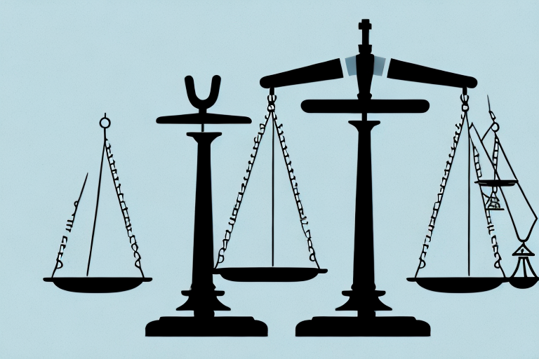 A balanced scale with a disability symbol on one side and a gavel on the other