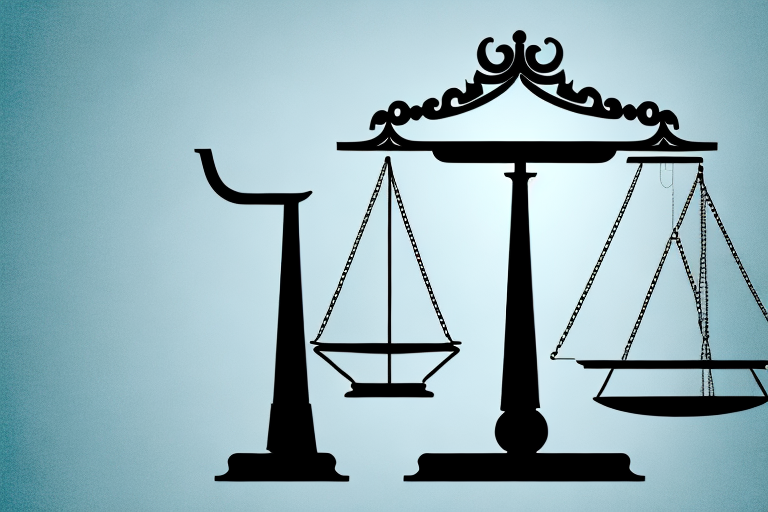 A balanced scale symbolizing law