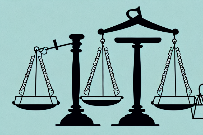 A balance scale where on one side there's a key (representing security clearance) and on the other side there's a gavel (representing legal authority)