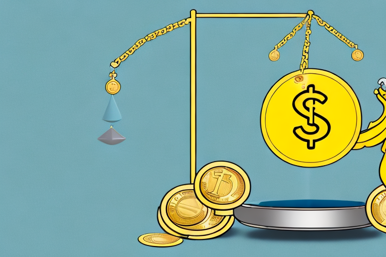 A balance scale where one side is weighted down by a symbol of a slip and fall accident