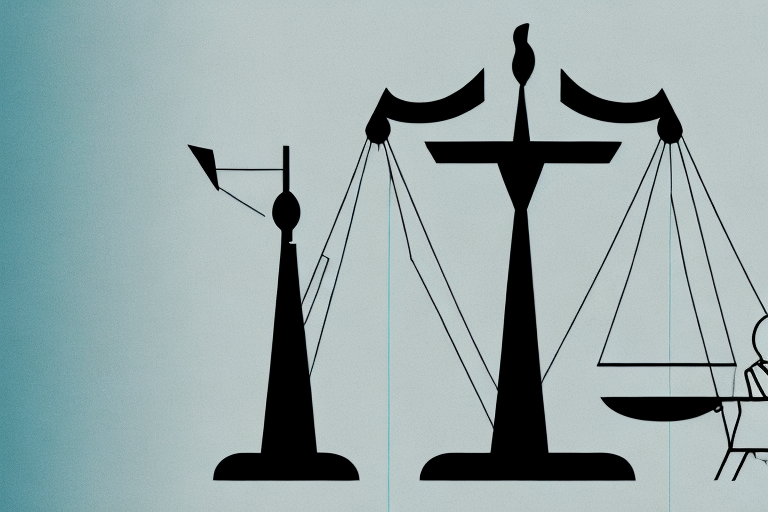 A balanced scale with tax documents on one side and a symbolic representation of san jose