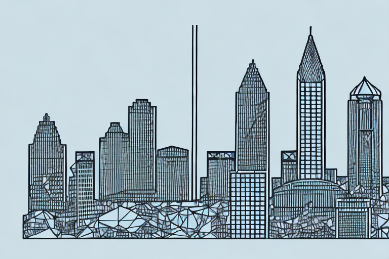 The atlanta cityscape