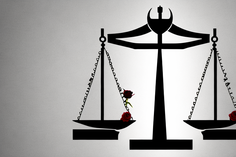 A balanced scale symbolizing justice