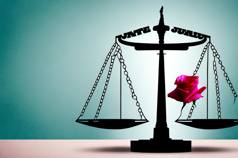 A balanced scale symbolizing justice