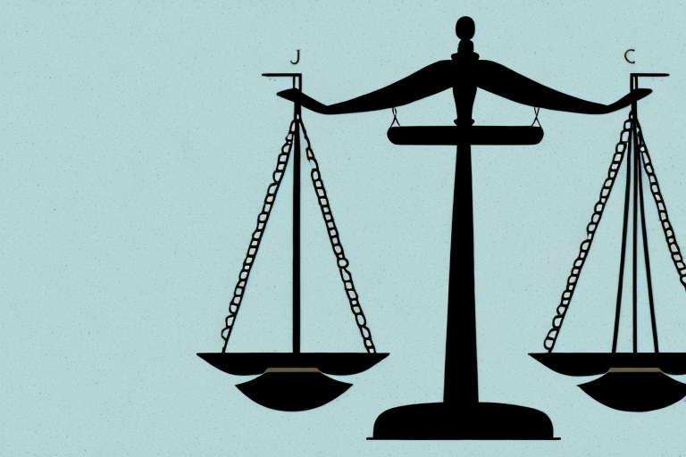 A balanced scale representing justice