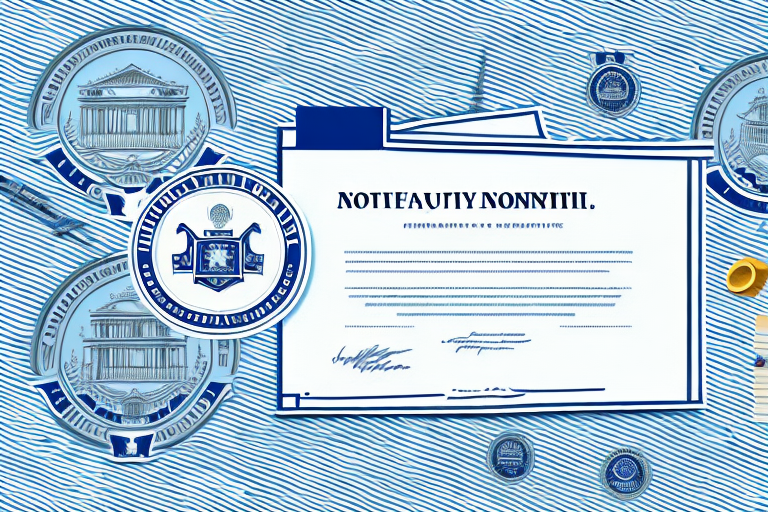 A notary public seal