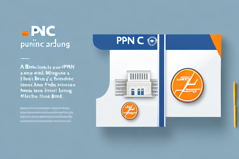 A pnc bank building with a notary public sign hanging on the front