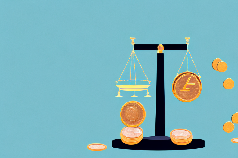 A symbolic justice scale balanced with a car on one side and a stack of coins on the other